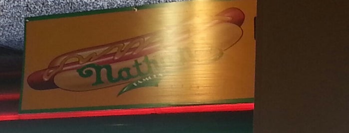 Nathan's Famous is one of grub spots..   yum...   :v).