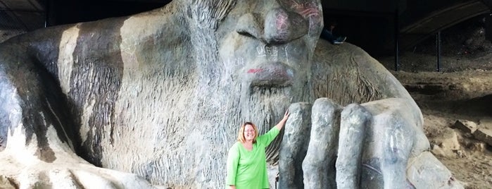 The Fremont Troll is one of seattle.