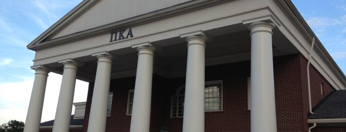 Pi Kappa Alpha is one of University of Georgia Fraternity Houses.