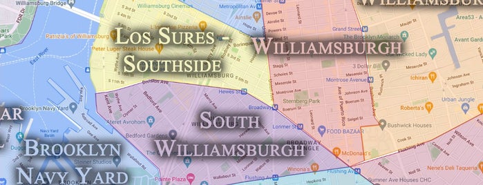 Williamsburg is one of NY.