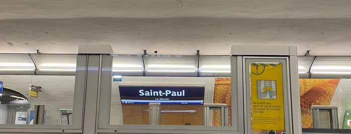 Métro Saint-Paul – Le Marais [1] is one of Métro - Paris.