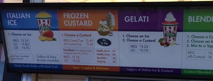 Rita's Italian Ice & Frozen Custard is one of Restaurants.