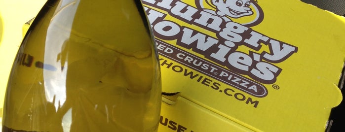 Hungry Howies is one of delivery.