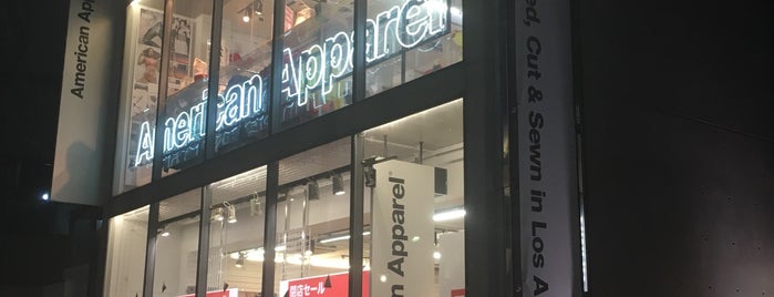 American Apparel is one of Tokyo.