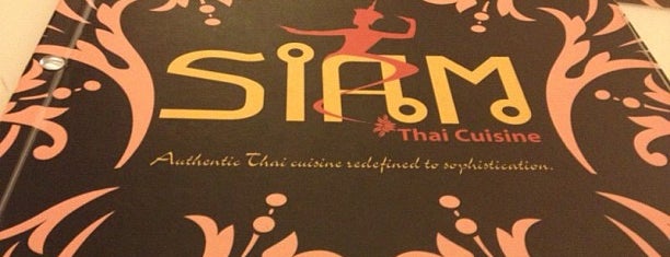 Siam Thai Cuisine is one of สถานที่ที่ Mustafa ถูกใจ.