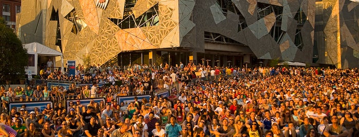 Federation Square is one of Melbourne.