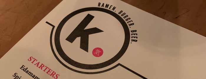 K. Ramen. Burger. Beer. is one of MIA.