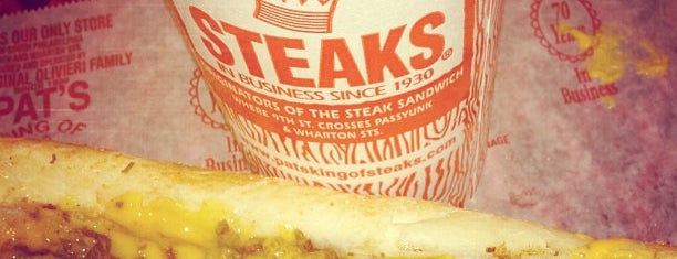 Pat's King of Steaks is one of Penn State.