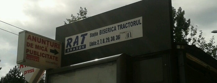 Stația RATBV: Biserica Tractorul is one of RATBV Bus Stations.