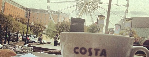 Costa Coffee is one of Liverpool places.