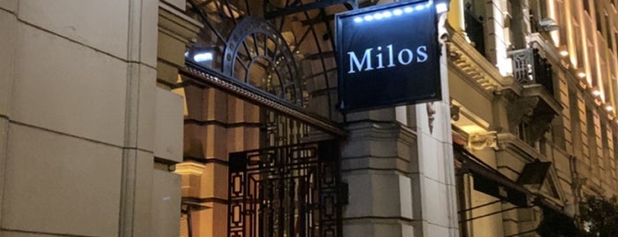 Milos is one of London to go.