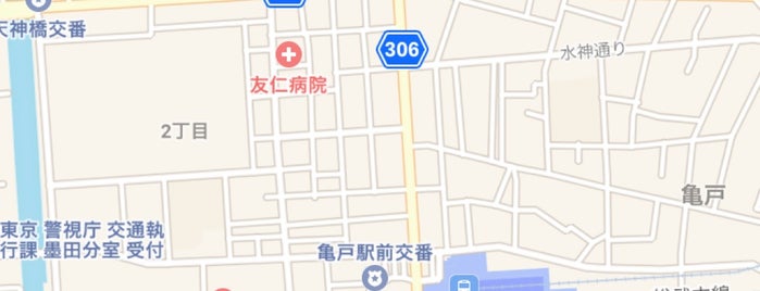 セブンイレブン 江東亀戸1丁目店 is one of 都心の駐車場付コンビニ.