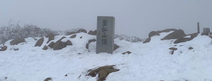 至仏山山頂(三角点) is one of 日本の🗻ちゃん(⌒▽⌒).