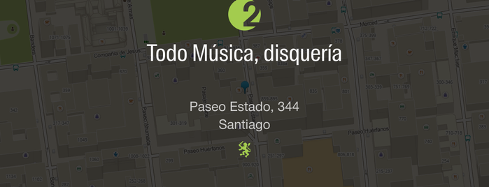 Todo Música is one of La Ruta del Disco Santiago.