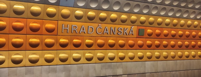 Metro =A= Hradčanská is one of Прага.