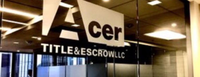 Acer Title & Escrow, LLC is one of Cristián : понравившиеся места.