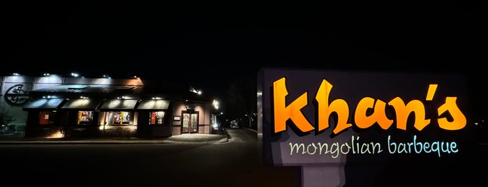 Khan's Mongolian Barbeque is one of Date spots.