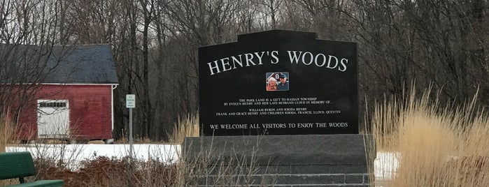 Henry's Woods is one of Outdoors.