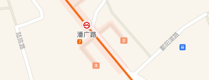 Pan'guang Road Metro Station is one of 上海轨道交通7号线 | Shanghai Metro Line 7.