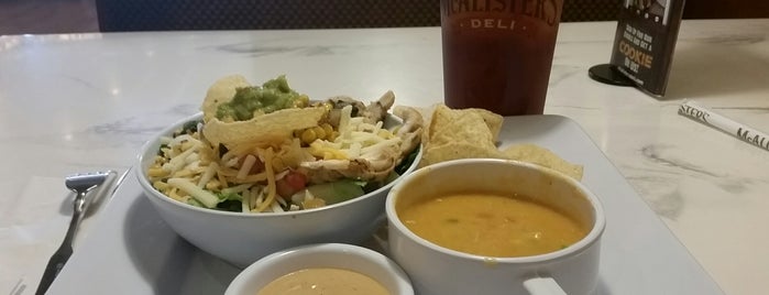 McAlister's Deli is one of want to try places.