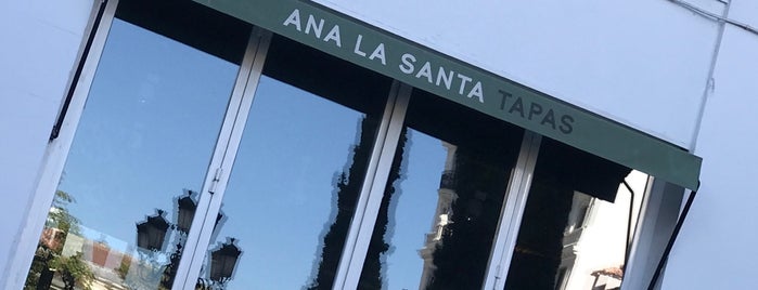 Ana La Santa is one of Madrid Best: Food & Drinks.