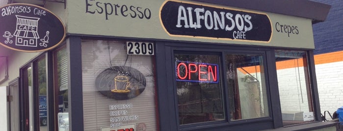 Alfonso's Cafe is one of Coffee, Tea, and dessert to-do.
