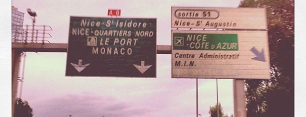 A8 - Sortie 51 - Nice – Saint-Augustin is one of FR - Autoroute A8 - «La Provençale».