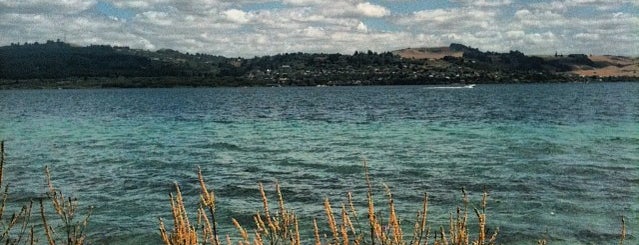 Lake Taupo is one of Jas' favorite natural sites.