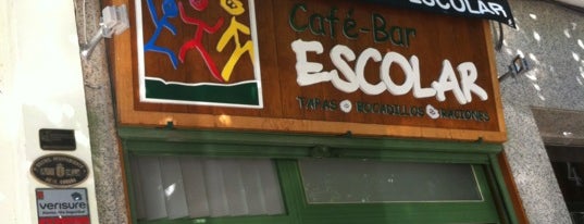 Café Bar Escolar is one of Coruña.