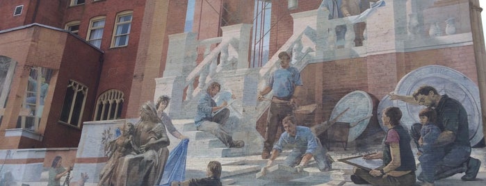 Building the City Mural is one of Philly sites.