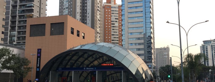 Estação Moema (Metrô) is one of Linha 5 - Lilás.