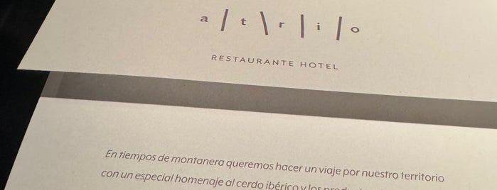 Restaurante Atrio is one of 💍🎩Ocasió Especial... (4)🥂🍾.