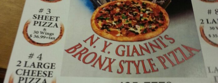 Gianni's Bronx Style Pizza is one of Syracuse trip try outs.