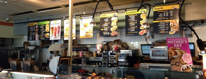 Einstein Bros Bagels is one of places to eat.