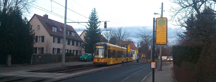 H Festspielhaus Hellerau is one of Dresden tram line 8.
