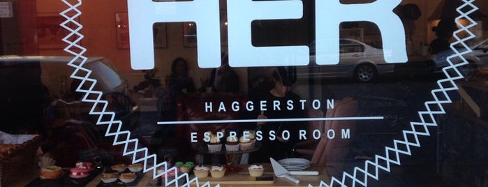 Haggerston Espresso Room (HER) is one of The London Coffee Guide 2014.