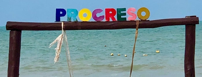 Progreso Beach is one of Lieux qui ont plu à Monica.