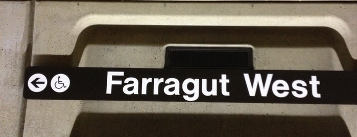 Farragut West Metro Station is one of where we at.