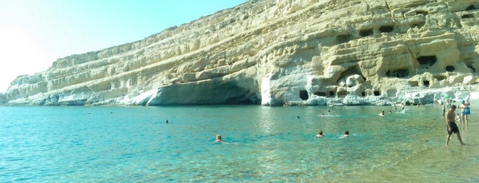 Matala Beach is one of Greece, Fabi y Cami.