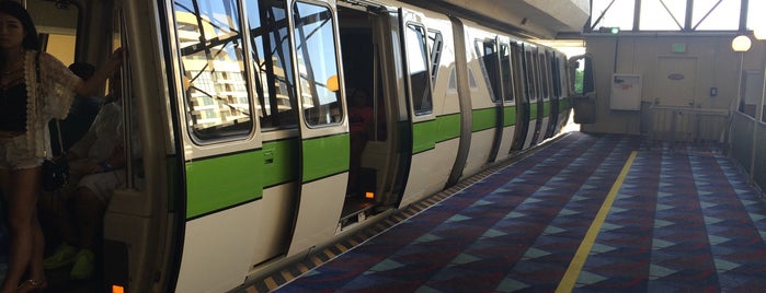 Contemporary Monorail Station is one of Disney world.