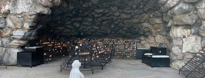 The Grotto is one of Notre Dame Sacred Spaces.