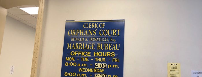 City Hall Marriage License Bureau is one of ФИЛАДЕЛЬФИЯ.