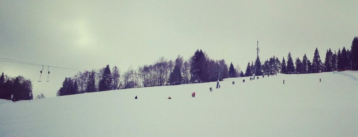 Ski areál Kašperky is one of Sumava Bohmerwald Bohemian forest (Czech Republic).