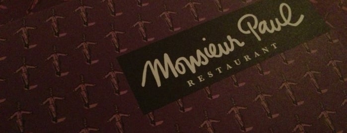 Monsieur Paul is one of Favorite Places to Eat.