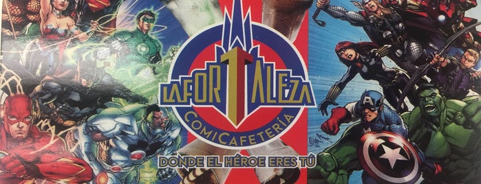 La Fortaleza ComiCafetería is one of Tempat yang Disukai Andrea.