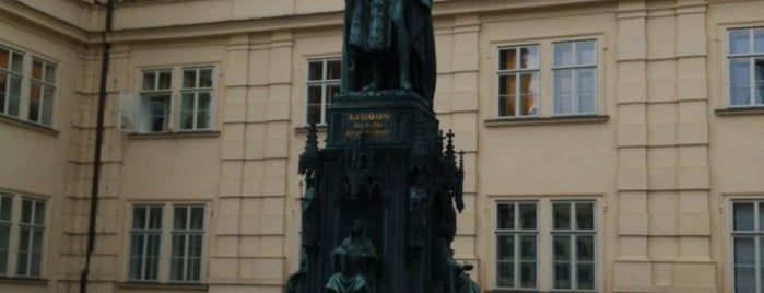 Socha Karla IV | Statue of Charles IV is one of Prague Artwork.