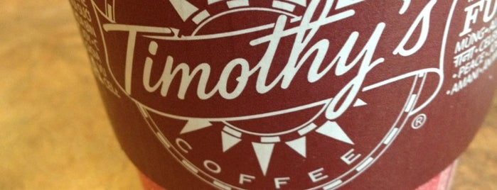 Timothy's World Coffee is one of Lugares favoritos de Jeff.