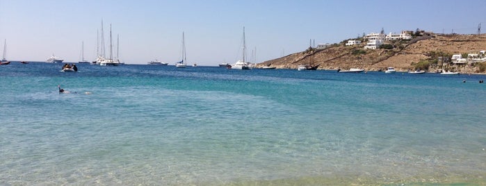 Ornos Beach is one of Swim and See in Mykonos.