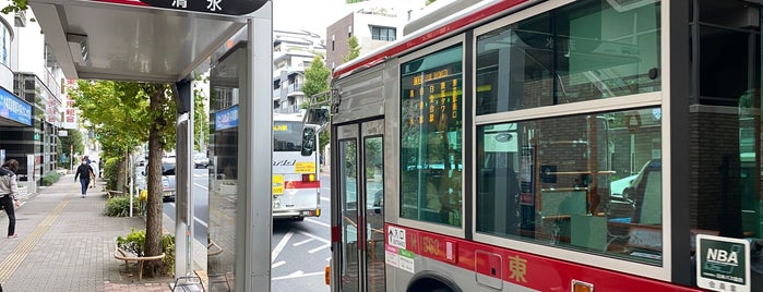 清水バス停 is one of 自由が丘線「東98」.