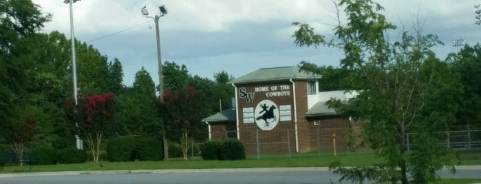 Southwest Guilford Football Stadium is one of Brian’s Liked Places.